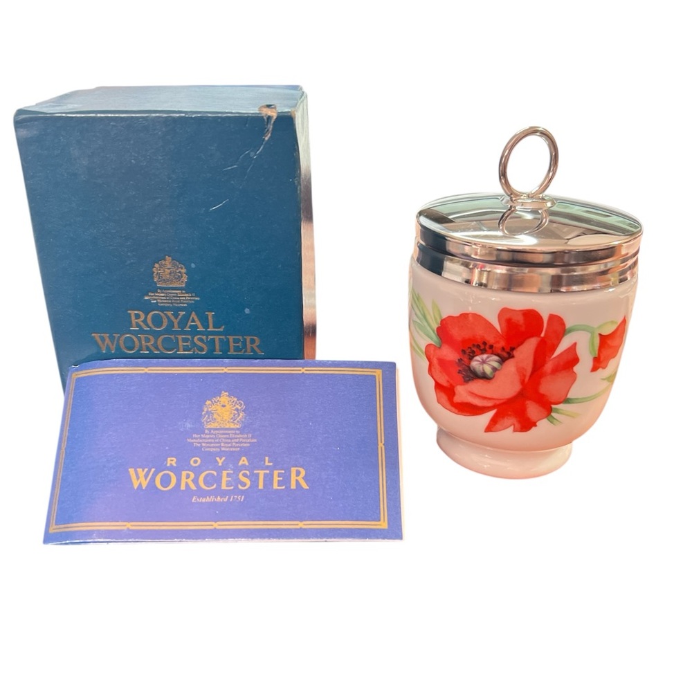 Royal Worcester Poppy Egg Coddler
